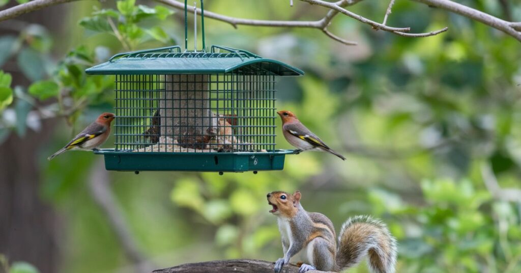 Bird Feeder Squirrel Guard