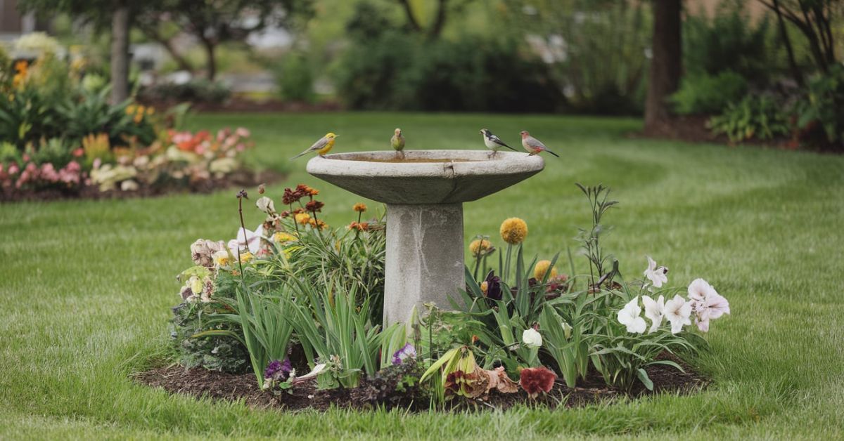 Concrete Bird Bath