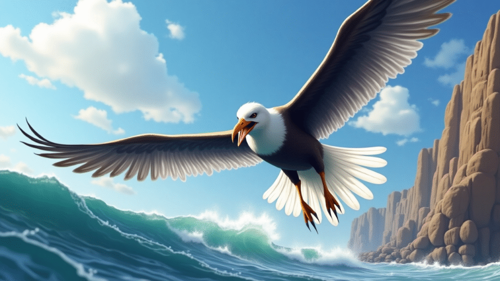White Tailed Predatory Seabird That Eats Fish