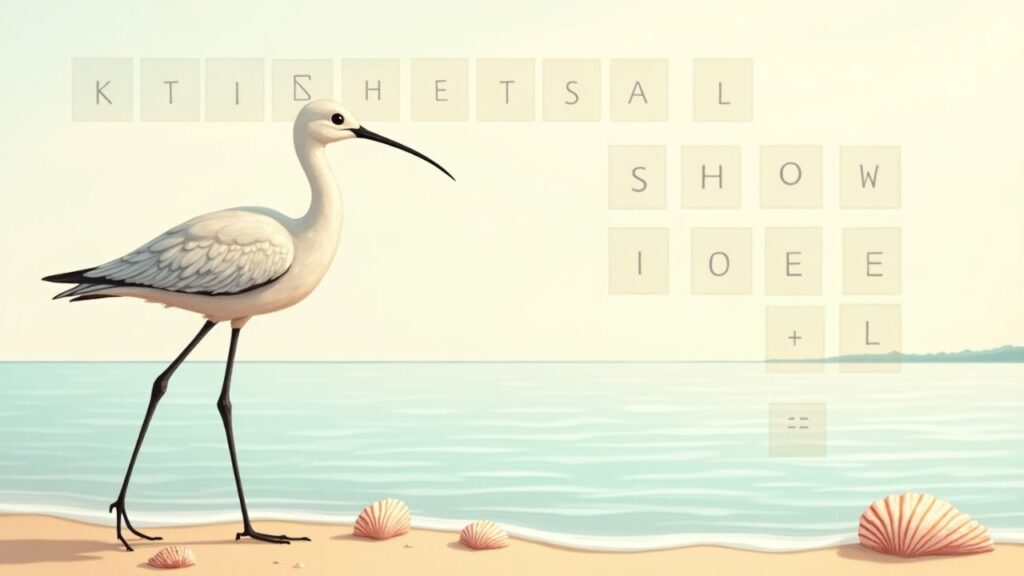 Long Legged Shorebird Crossword
