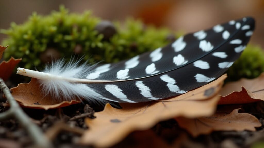 Downy Woodpecker Feather